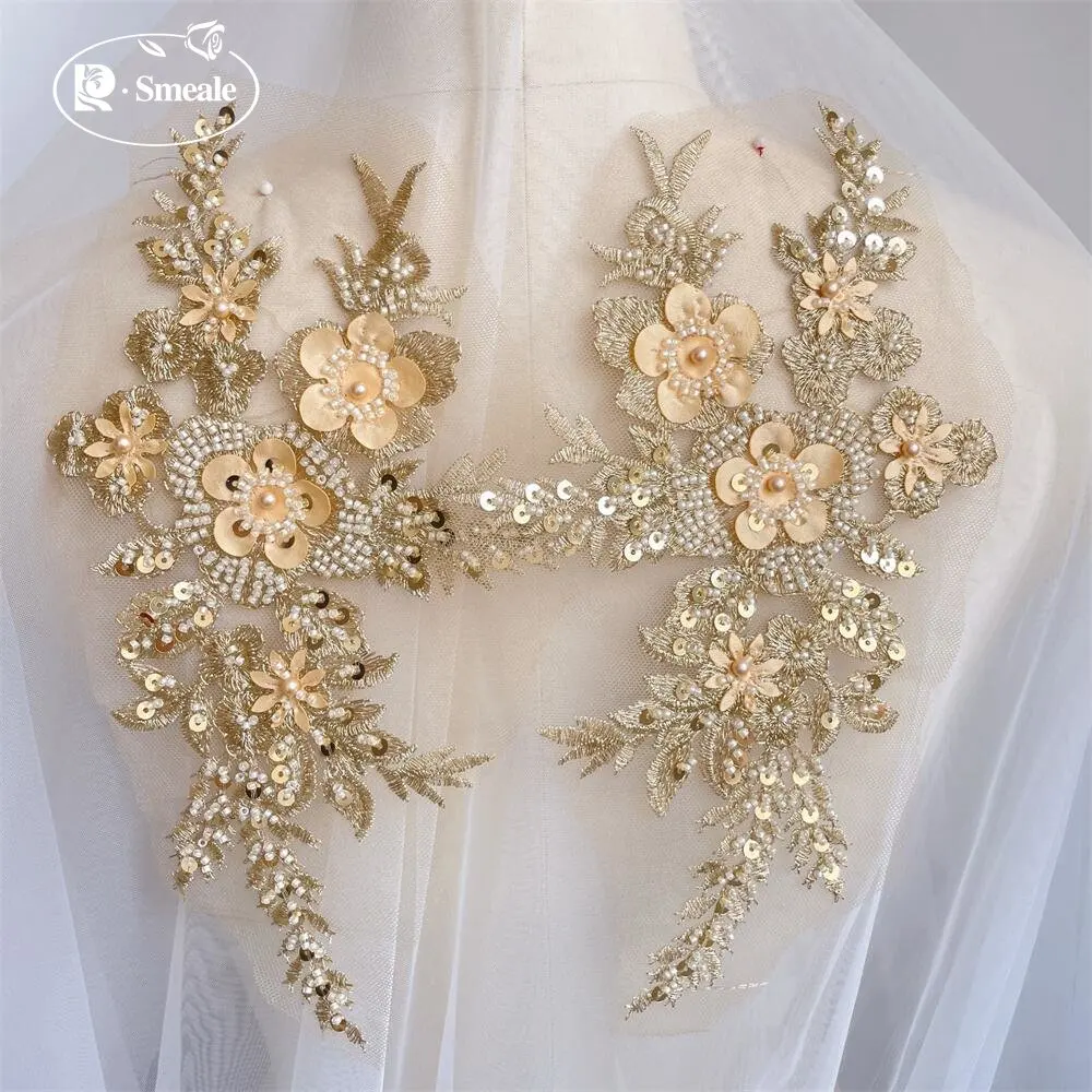 2PCS/1Pair New 12 Colors Sequi - Embroidery Flower Pattern review and price