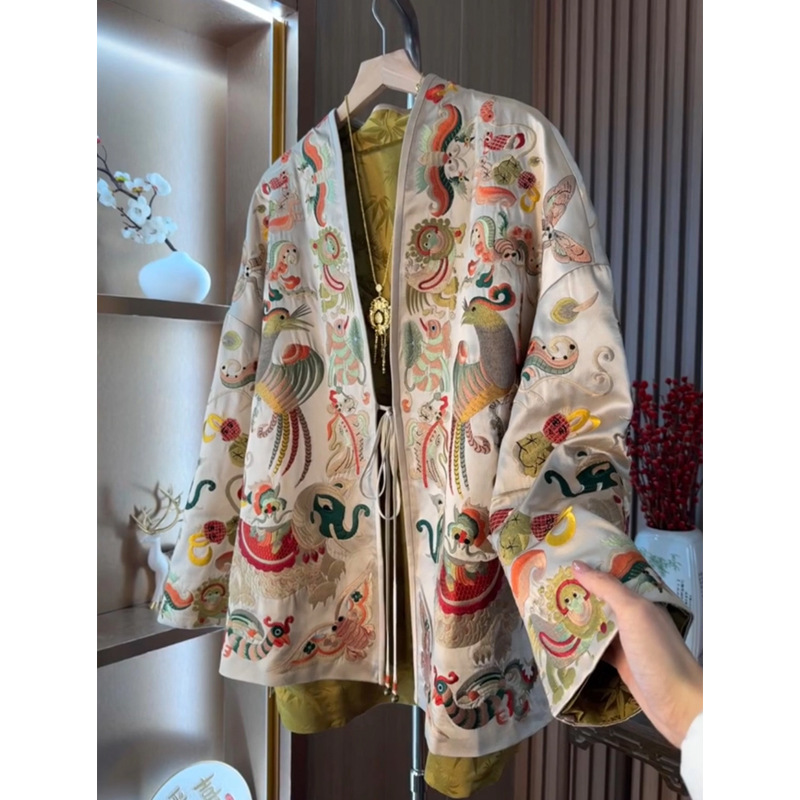 New Chinese Style Kimono Cardi - Embroidery Origin review and price