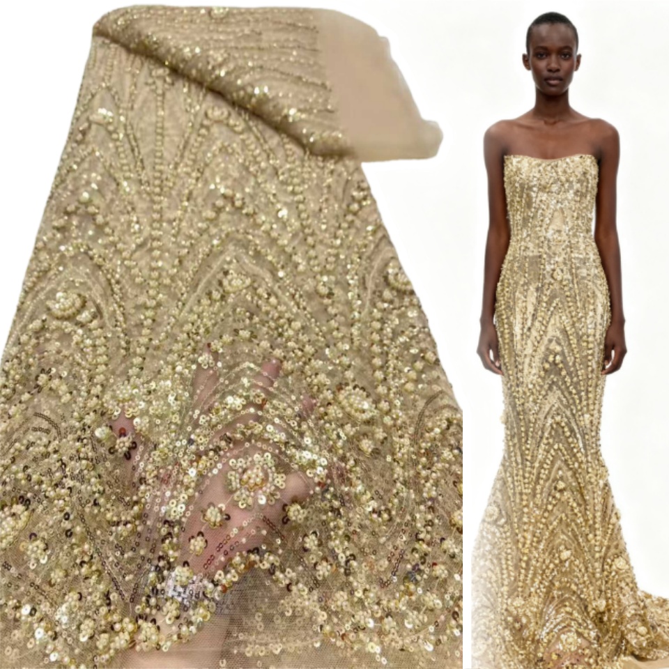 2026 African Nigerian High-Qua - Embroidery Net Dress review and price