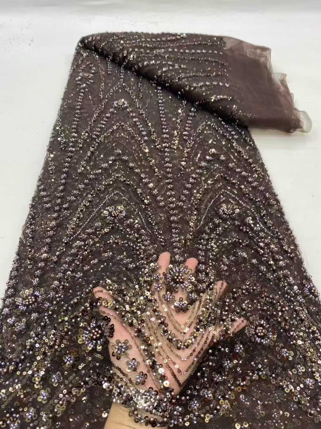 2026 African Nigerian High-Qua - Embroidery Net Dress review and price