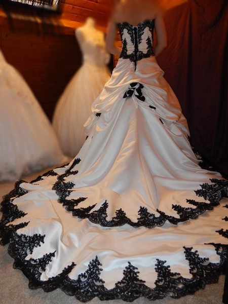 Vintage Wedding Dress Gothic B - Embroidery White Dress review and price