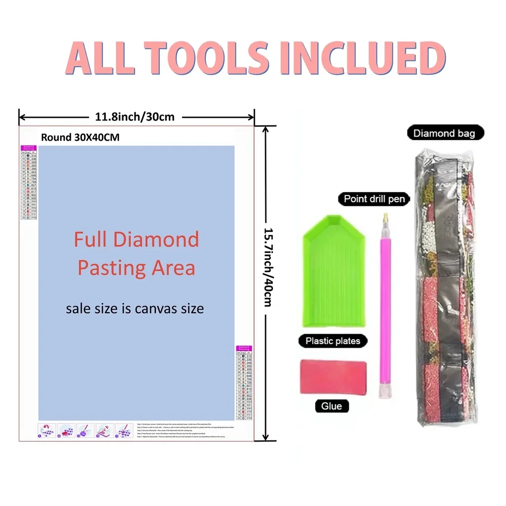 Frameless,5D DIY Diamond Paint - Embroidery Water review and price