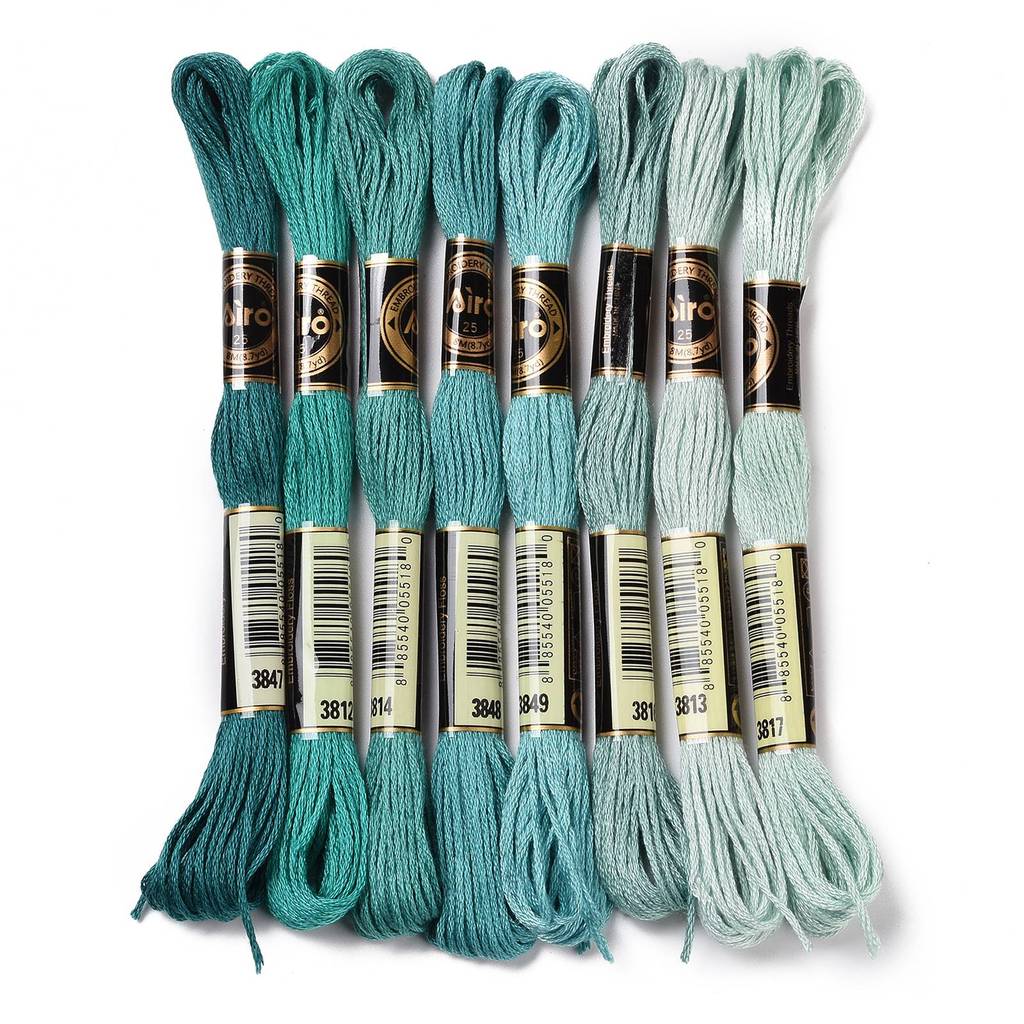 1Set 8 Skeins 0.5mm 6-Ply Poly - Embroidery Floss review and price